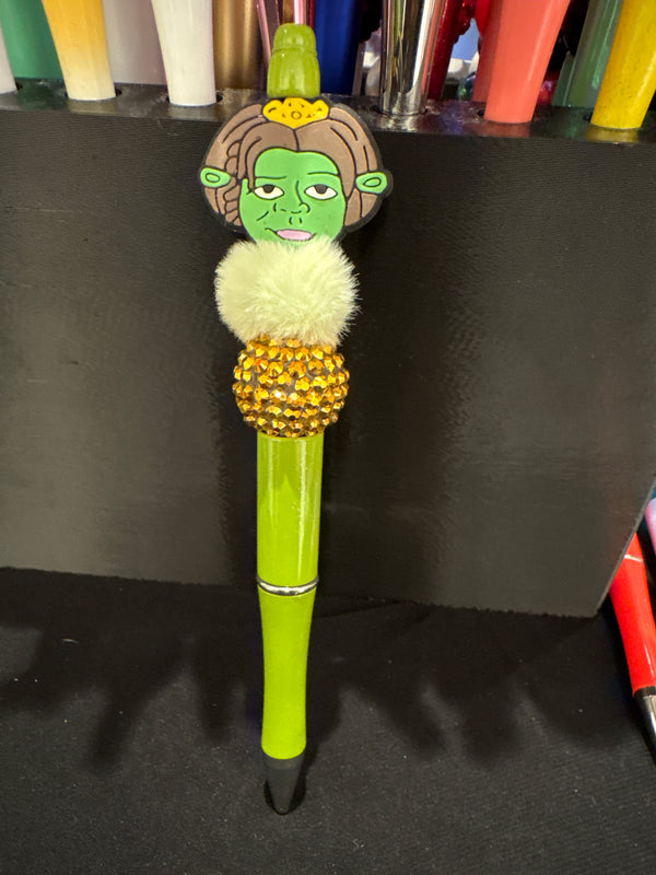 Fiona (Shrek): Focal Beaded Pen
