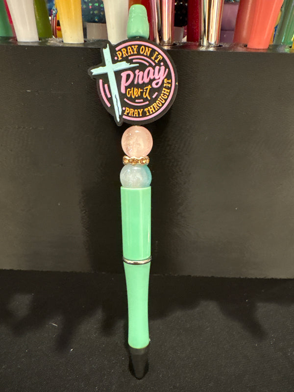 Pray on it, Pray Over It: Focal Beaded Pen