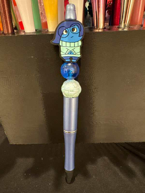 Sadness (Inside Out): Focal Beaded Pen