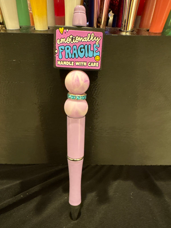Emotionally Fragile: Focal Beaded Pen