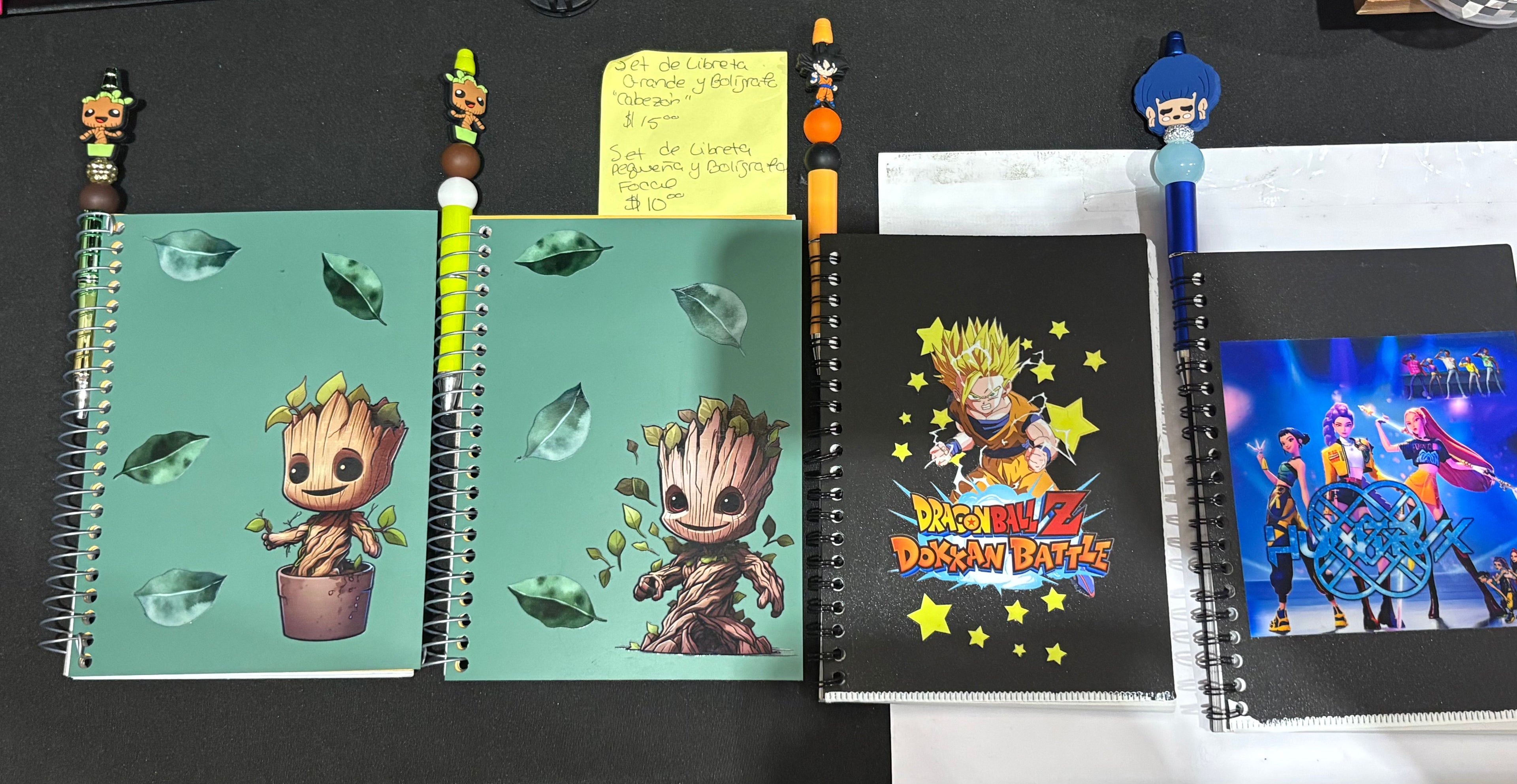 Sets: Beaded Pen and Notebook