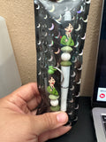 Mulan - Focal beaded pen with keychain