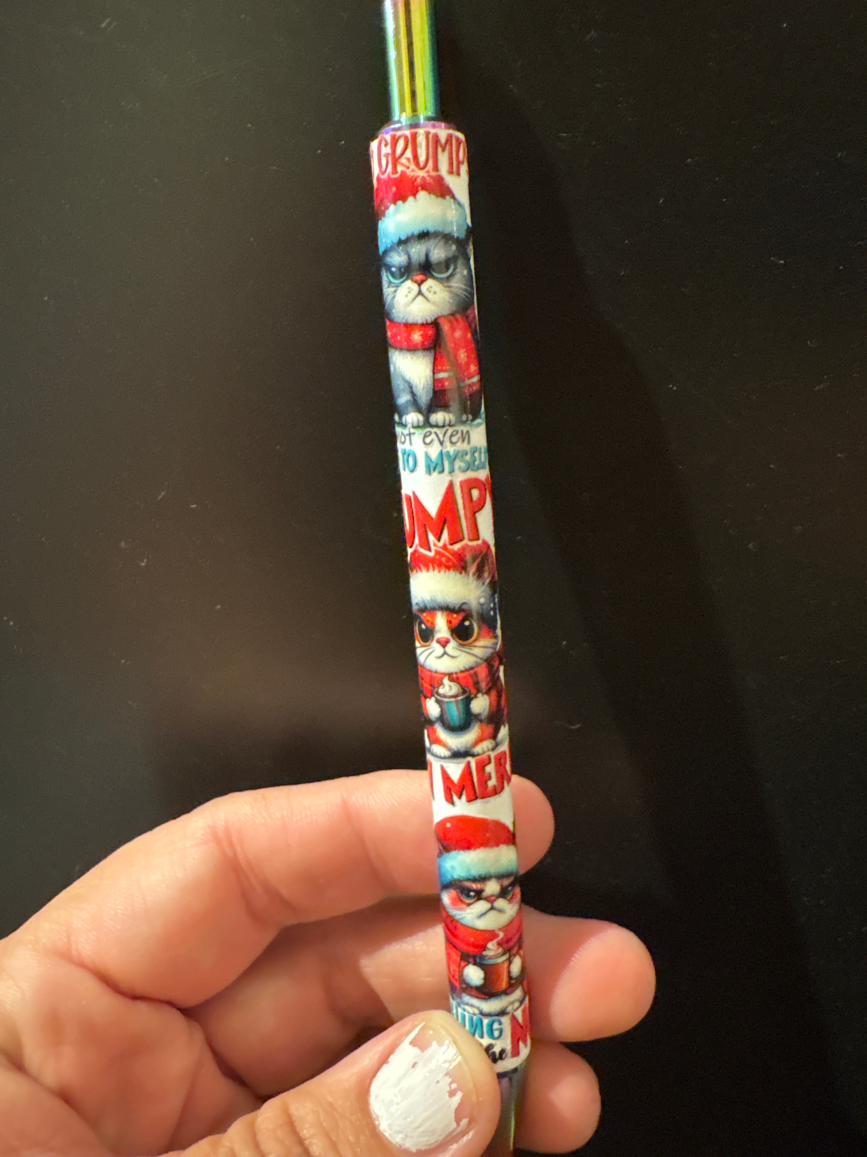 Christmas Grumpy Cat : Simple Pen