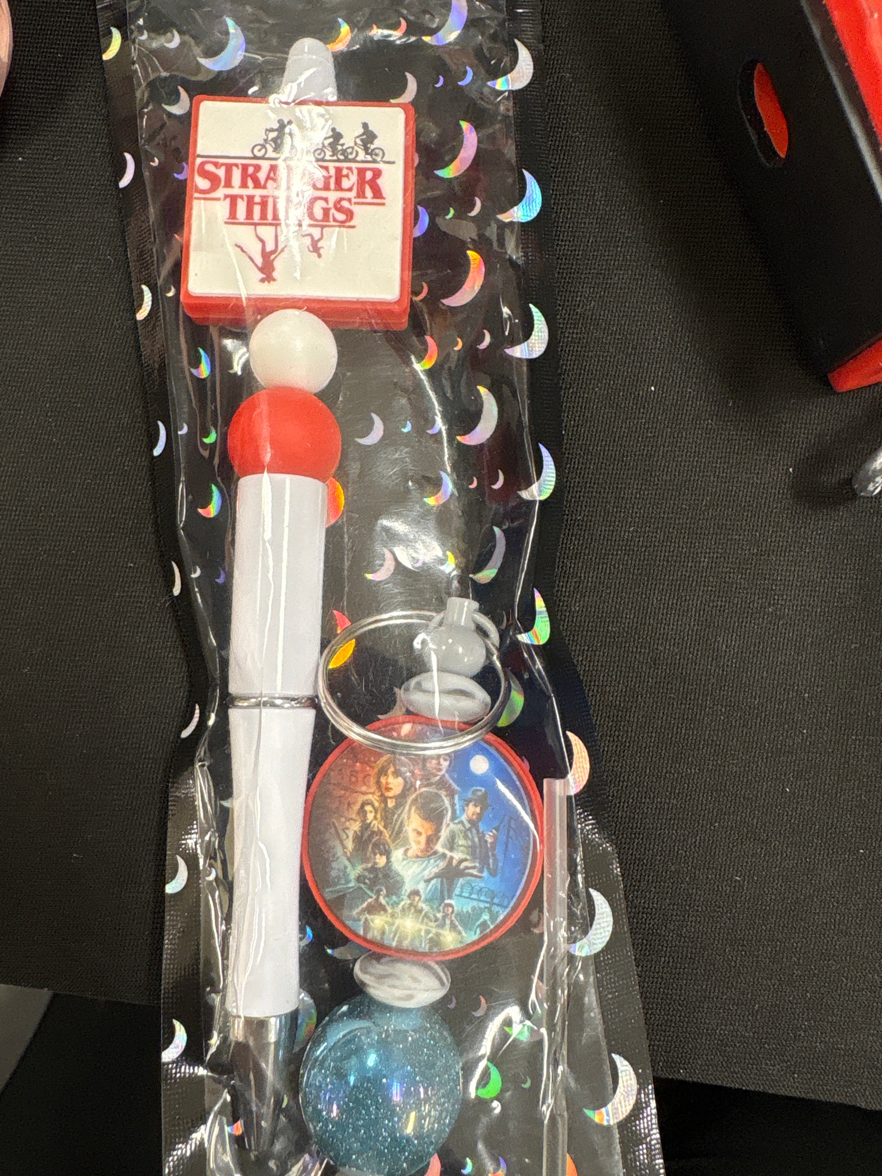 Stranger Things - Focal beaded pen with keychain