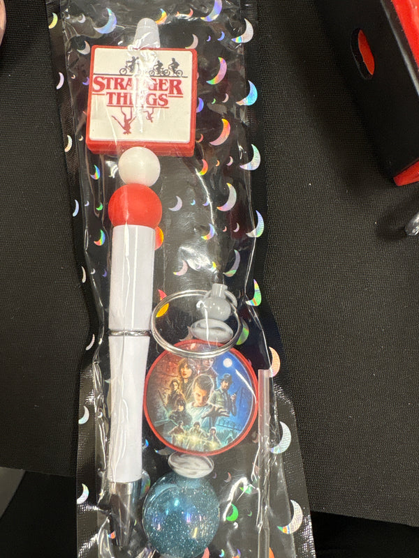 Stranger Things - Focal beaded pen with keychain