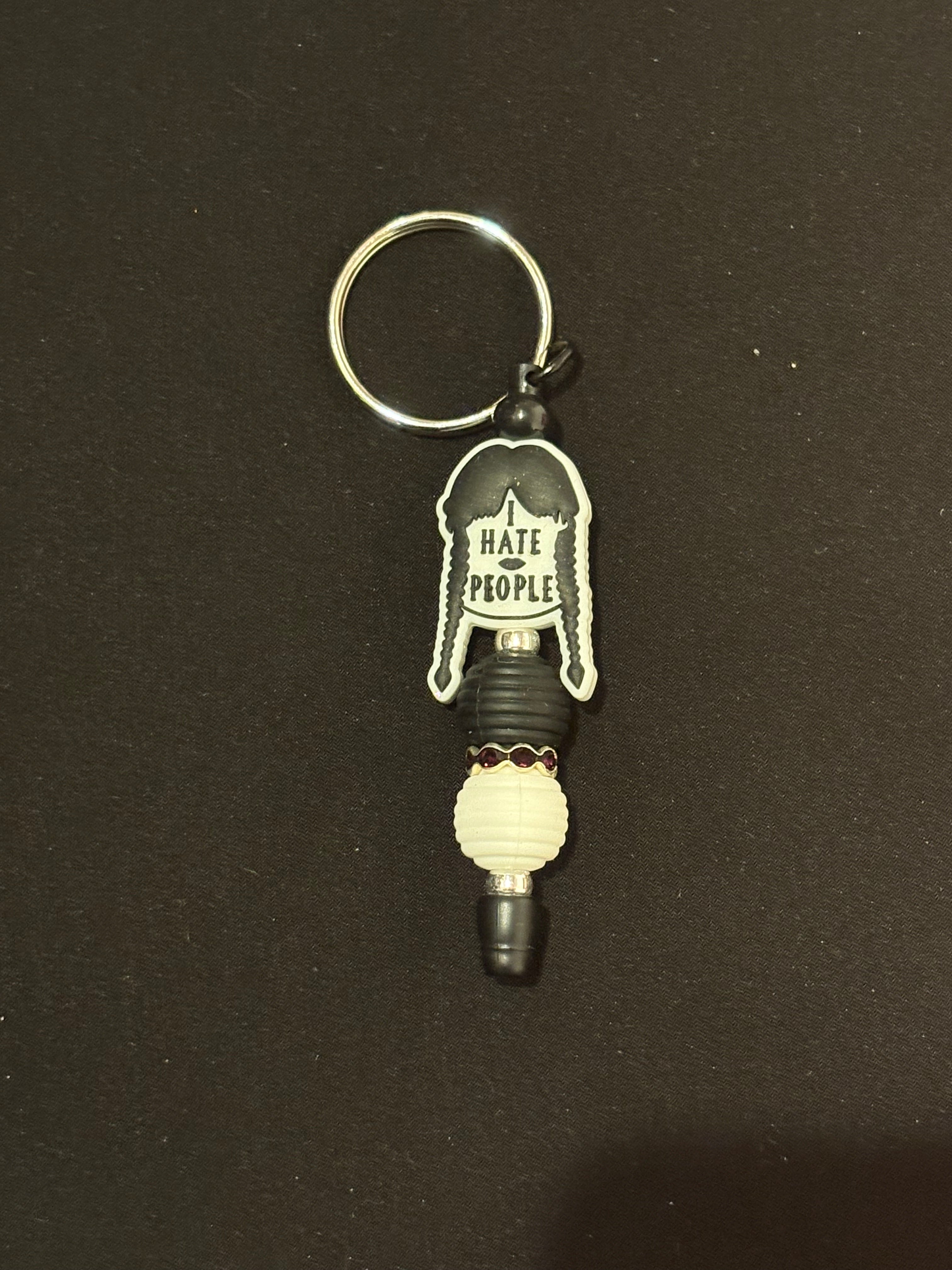 Wednesday “I hate people” : Regular Keychain