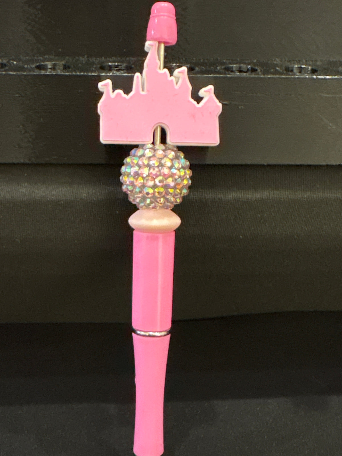 Disney Pink Castle: Focal Beaded Pen