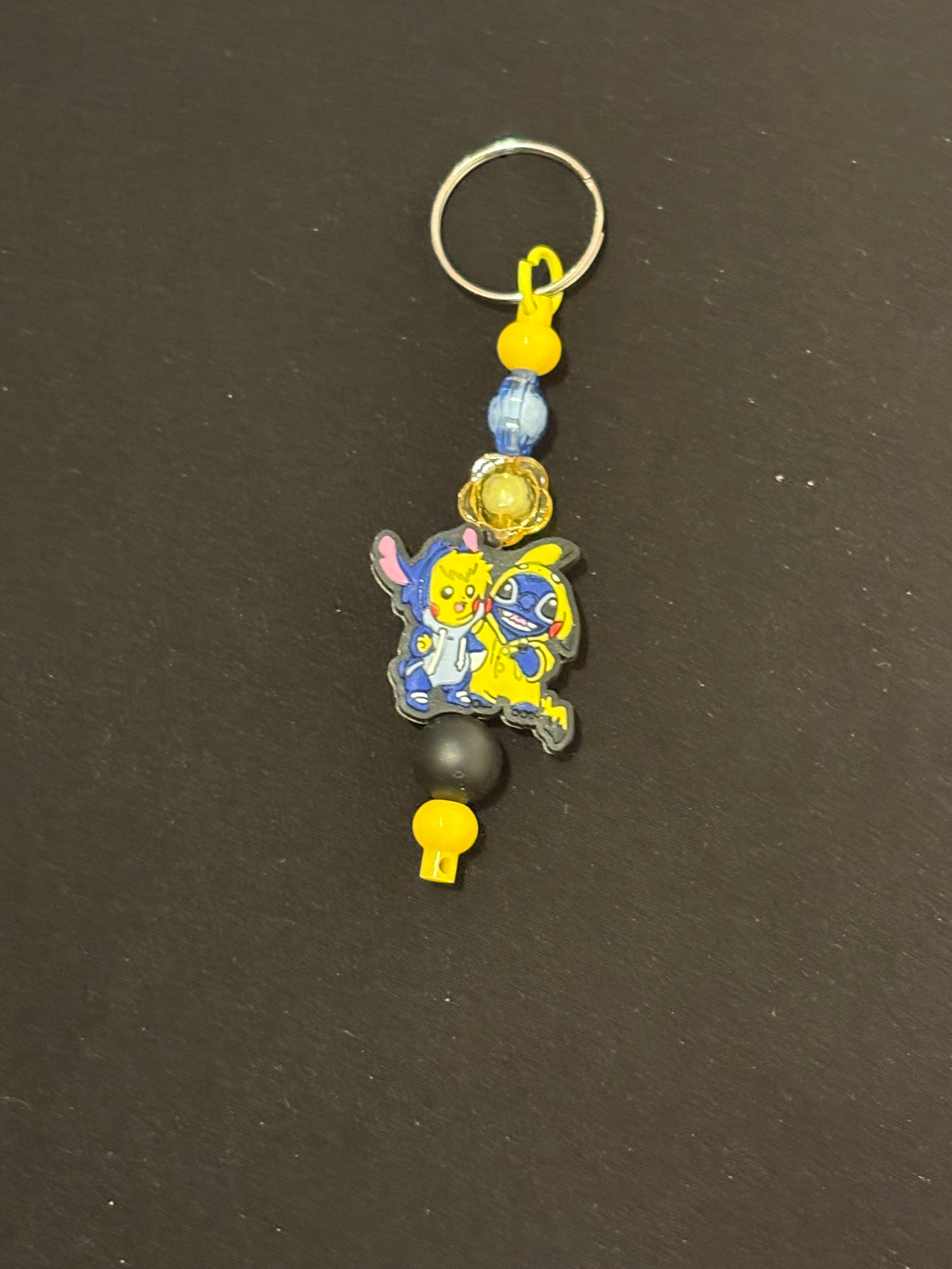 Stitch and Pickachu: Regular Keychain