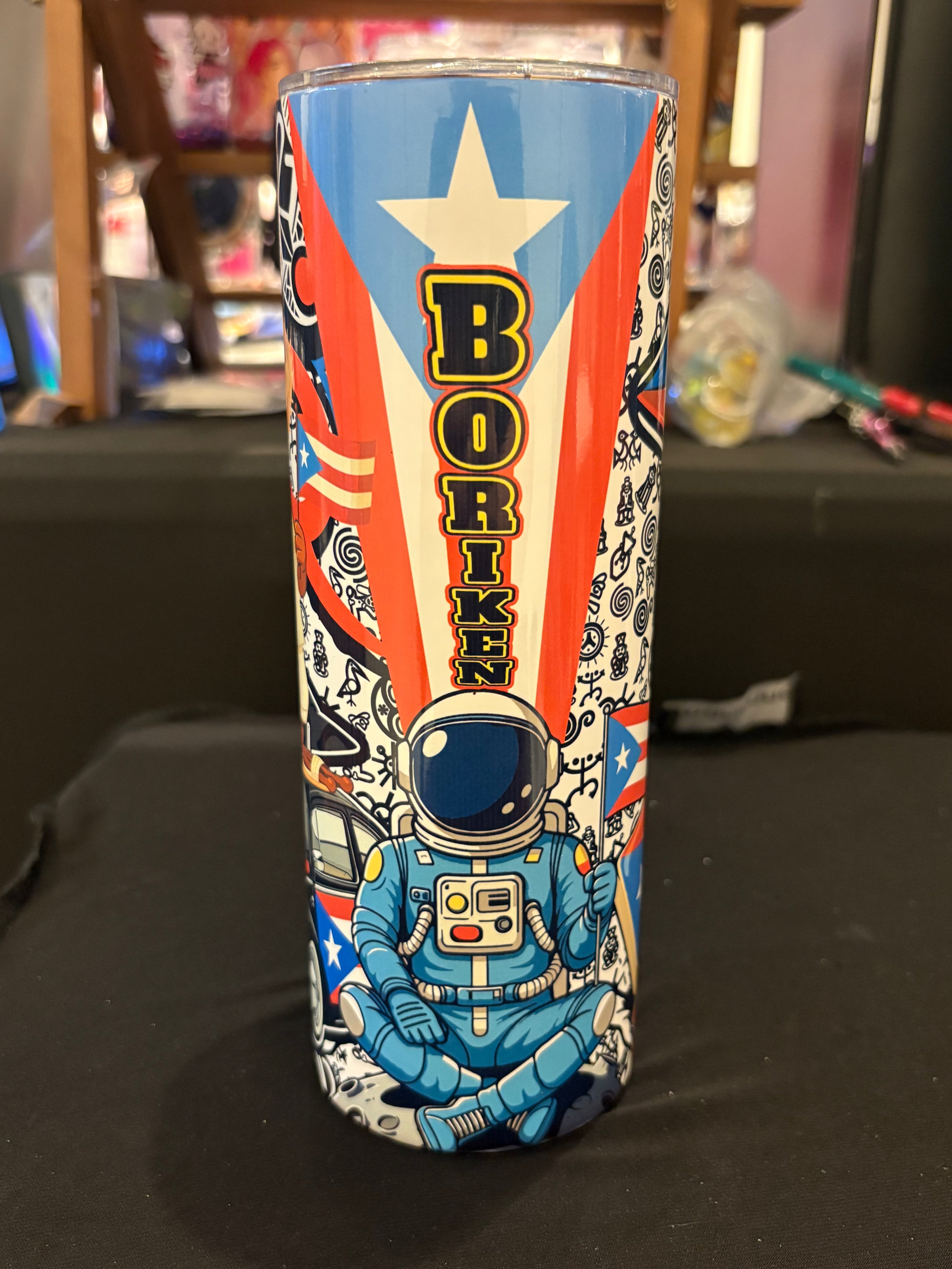 Boriken (Puerto Rico): Sublimated Tumbler 20oz